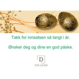 Fargerike påskekort med morsomme påskeegg – trykt i fullfarge på kartong